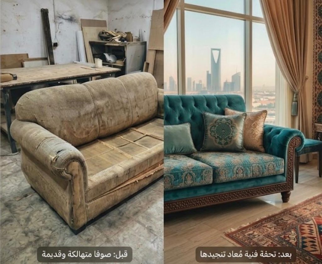 تجديد-لكنب-القديم-بالرياض-1024x842 مراحل تنجيد الكنب من المعاينة إلى التسليم: دليل شامل